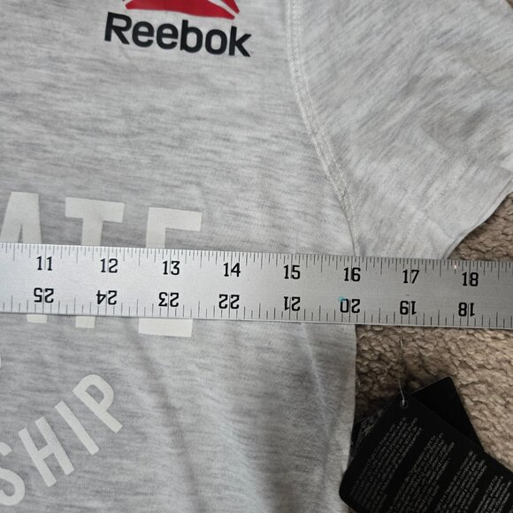 Reebok Women's Gray UFC V-Neck Top Small NWT - Picture 9 of 13